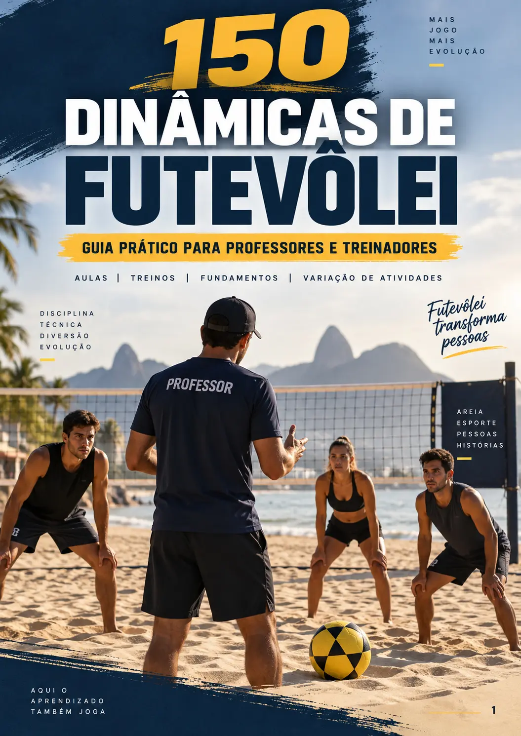 Página 1 do material demonstrativo de futevôlei